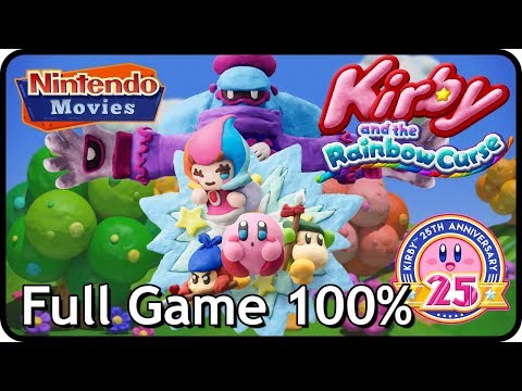 Kirby and the Rainbow Curse / Paintbrush - Full Game (100% Multiplayer Walkthrough)