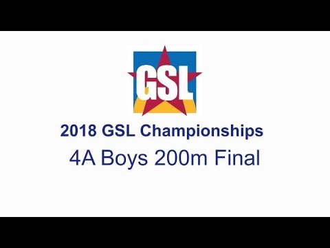 2018 GSL Track & Field Championships - 4A Boys 200m Final