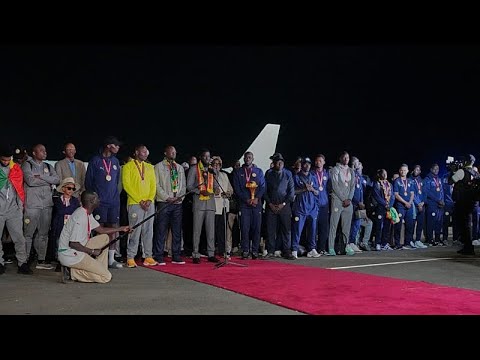 Africa Cup champions receive hero's welcome on return to Dakar