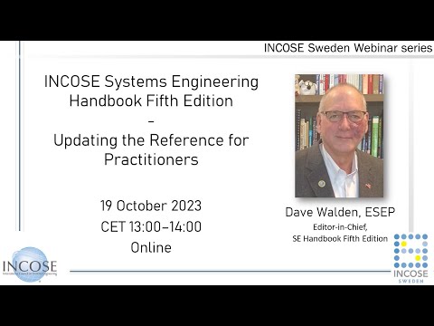 Webinar 2023 10 19 Dave Walden on INCOSE SE Handbook 5 edition
