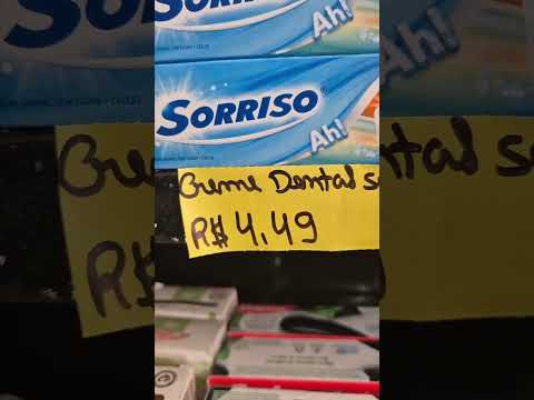 Creme Dental Sorriso por R$4,49 😱 Tá barato? #Shorts