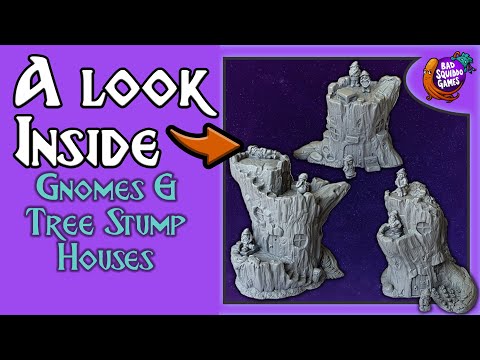 A Look Inside: Gnomes & Tree Stump Houses (Bad Squiddo Games)