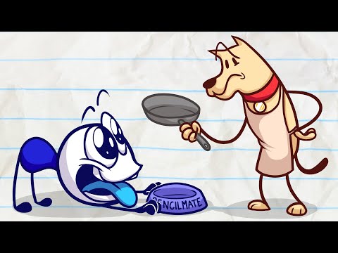 Pencilmate & Pencilmiss 🐶 WHAT A CUTE DOG 🐶 Puppy Compilation 🐗 Cartoons 2020