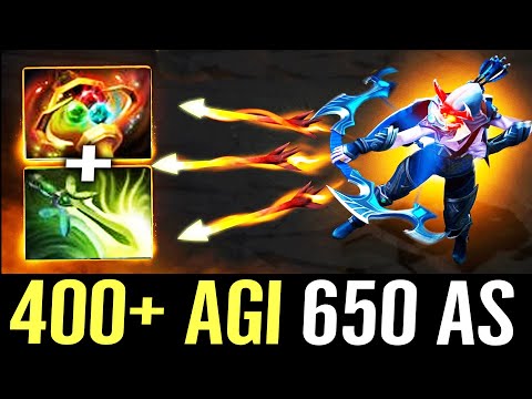 🔥 400+ MAX AGI Apex + Butterfly Drow Ranger — 650AS 6x Wave Multishot Most Intensive Game Dota 2 Pro