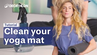 TUTORIAL - How to properly clean, maintain and store your yoga mat 🧘♀️ I Decathlon