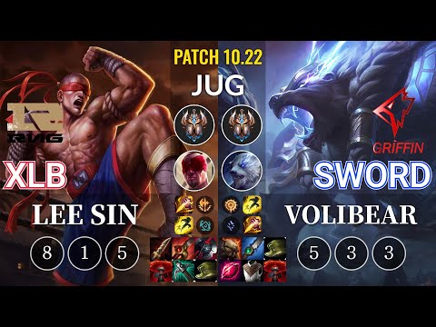 RNG XLB Lee Sin vs GRF Sword Volibear Jungle - KR Patch 10.22