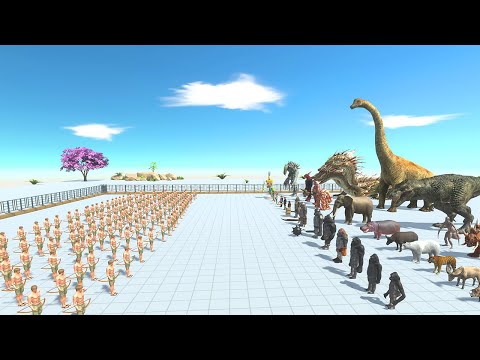 Army of 100 Archers vs Every Faction -  Animal Revolt Battle Simulator