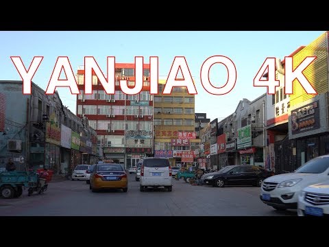 Yanjiao 4K - Dirija na cidade de Yanjiao - cidade de Sanhe - Hebei - China Cidade de Yanjiao, cidade de Sanhe, província de Hebei, China 20181211