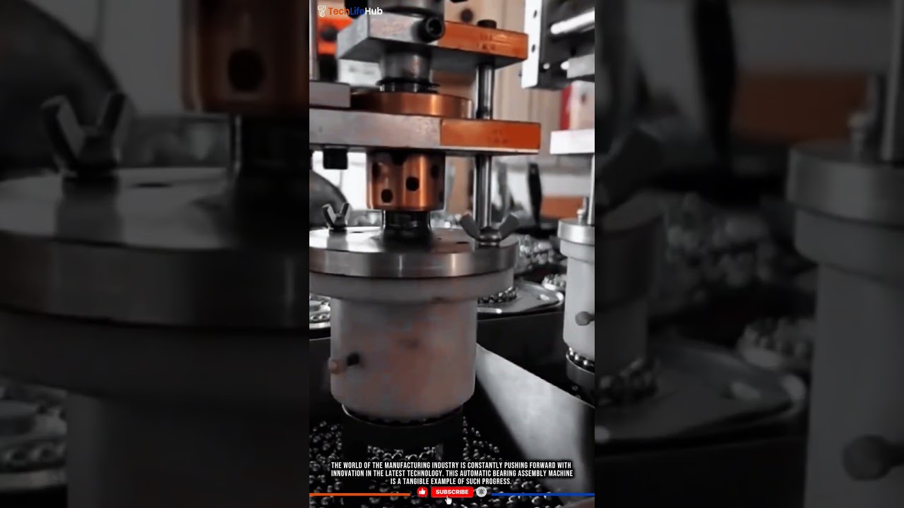 Innovation Technology Manufacturing: Automated Bearing Assembly Machine, Fast & Precise. #tech