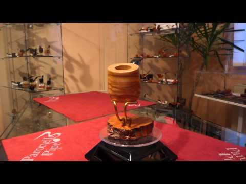 Brand new pipe TOM SPANU olive wood 9mm half bent handmade -  eBay item number: 181682743191