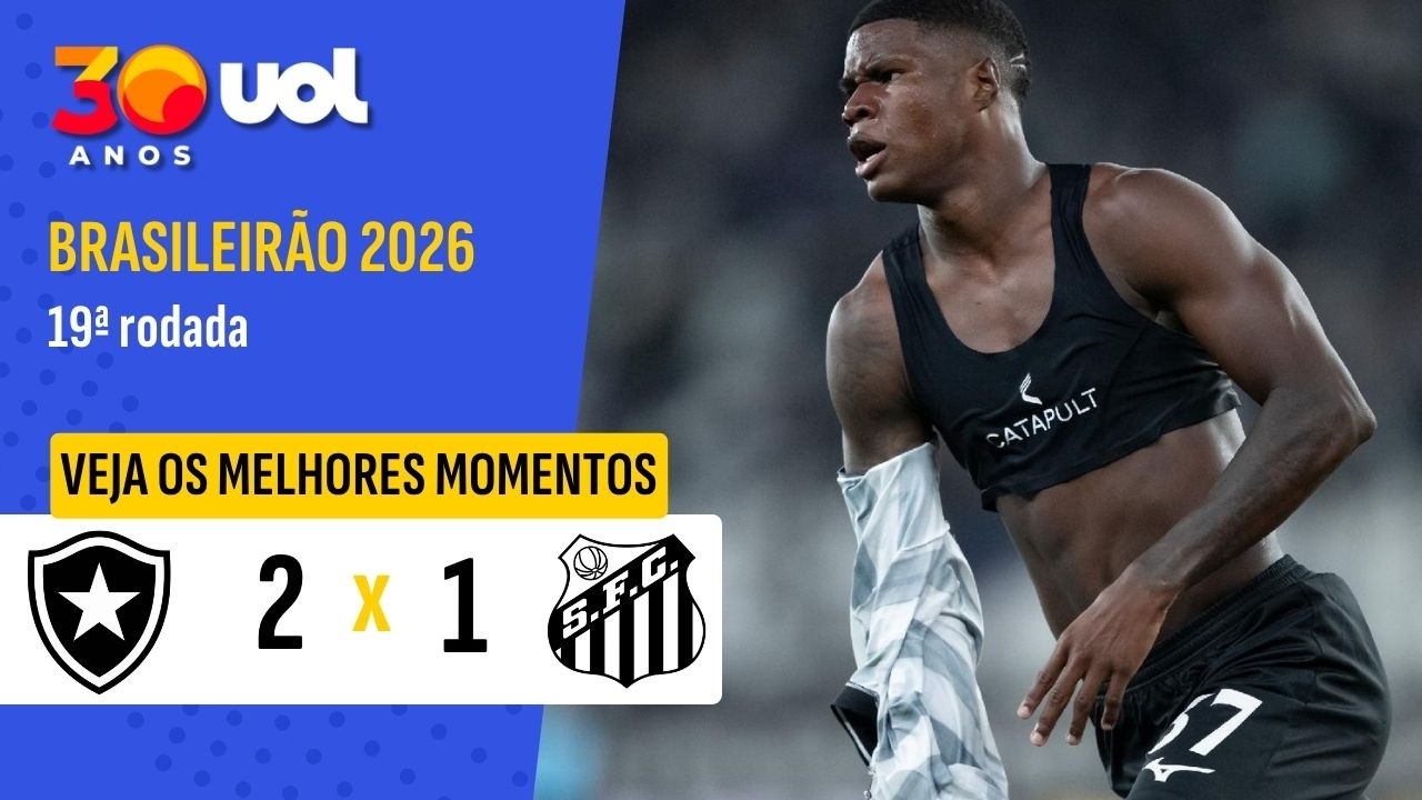 VÍDEO | Gols e melhores momentos de Botafogo 2×1 Santos pelo Campeonato Brasileiro