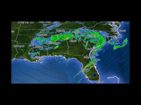 January 22, 2017 Weather Satellite and Radar
