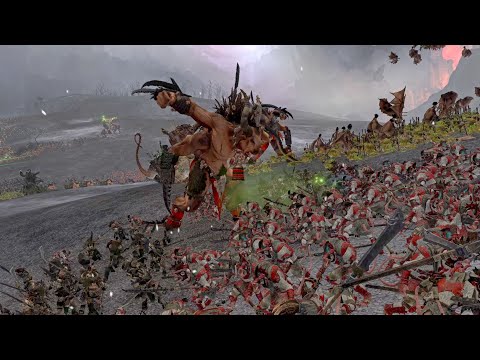 Beastmen vs Skaven - Land Battle - Total War WARHAMMER 3