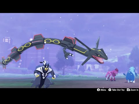 Shiny Rayquaza and Urshifu Compete for the bell [Pokemon Sword]