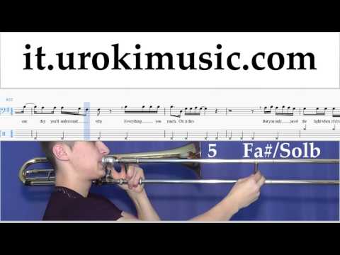 Corso di Trombone Passenger - Let Her Go Tablature Tab Parte#2 um-i276