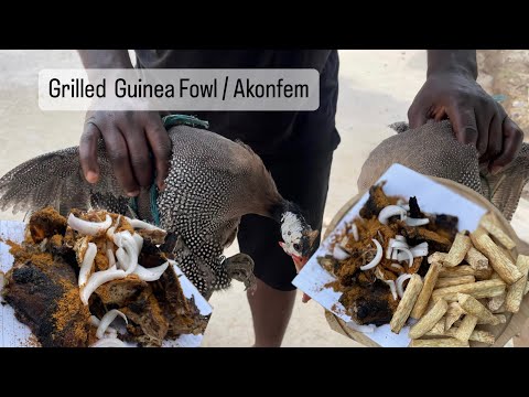 Charcoal Grilled Guinea Fowl | Sunday Dinner | Recipe |Lovystouch | Ghana Series | Akonfem