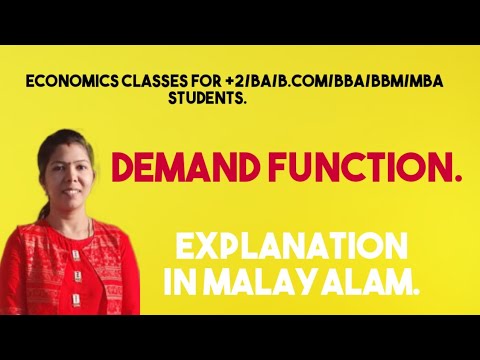 DEMAND FUNCTION # MALAYALAM EXPLANATION #