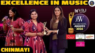 Chinmayi & Rahul's Love Story ❤ He's The Man I Wished For | Excellence In Music | JFW Awards 2026