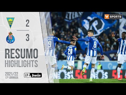 Highlights | Resumo: Estoril Praia 2-3 FC Porto (Liga 21/22 #17)