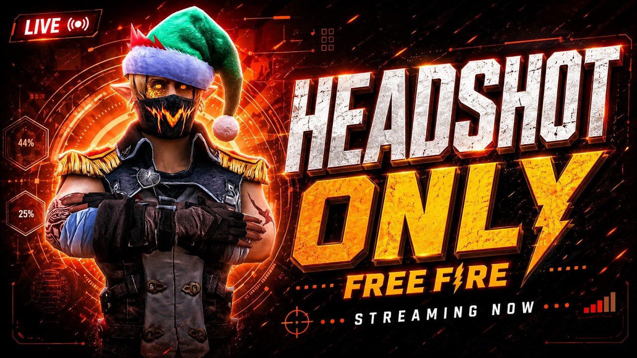 DAY 20 | 🔴LIVE FREE FIRE - HEADSHOT TRY KARTE HAI 2016