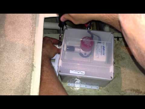 How to replace a shower sump pump in a boat