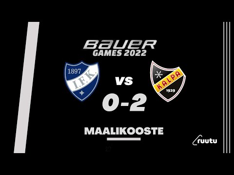 Bauer Games 2022: Maalikooste HIFK - KalPa 0-2 26.8.2022