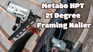 Metabo HTP 21 Degree Framing Nailer - Extremely Satisfying Framing Video - GoPro Hero 9