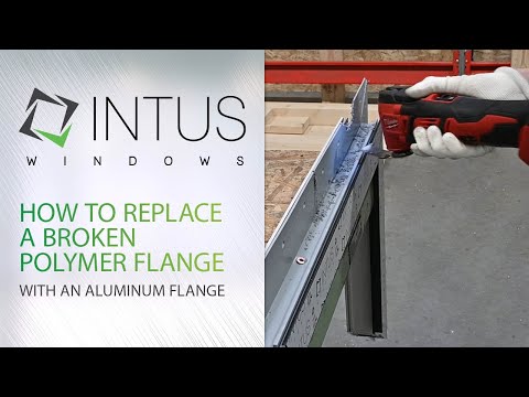How to replace a broken polymer flange with an aluminum flange