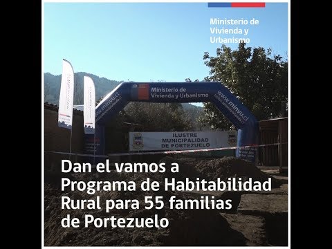 55 familias de Portezuelo serán beneficiadas con viviendas del Programa de Habitabilidad Rural