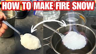How To Make FIRE SNOW ( IT BURNS HOT!!! )