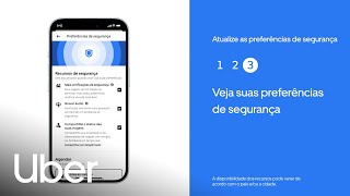 Uber Como definir suas preferências de segurança