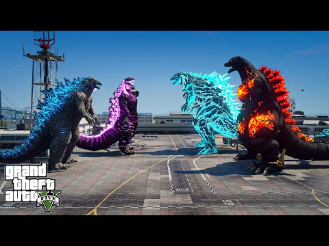 Godzilla. Shin Godzilla vs Burning Godzilla, Godzilla Earth ( GTA V Mods )