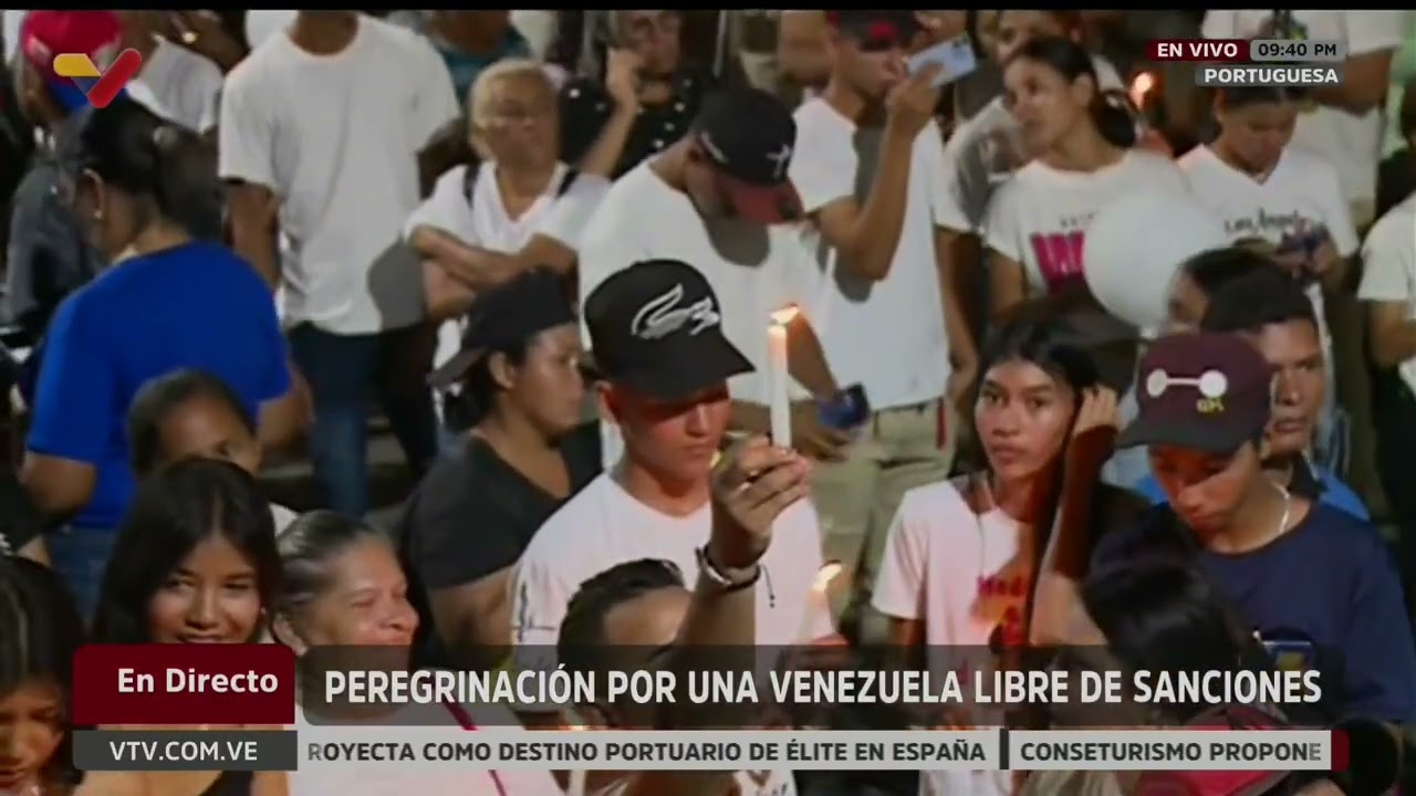 Peregrinación en Portuguesa contra las sanciones con Diosdado Cabello, 23 abril 2026 en la noche