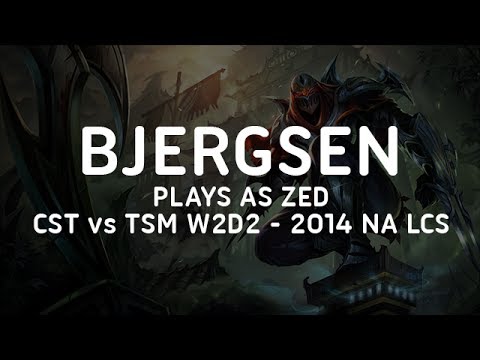 Bjergsen Zed Plays - CST vs TSM W2D2 - 2014 NA LCS Spring Split
