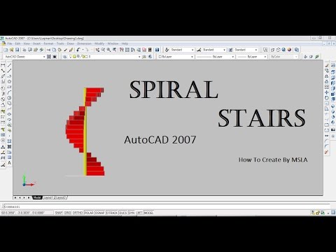 Making Spiral Stairs in AutoCAD 2007