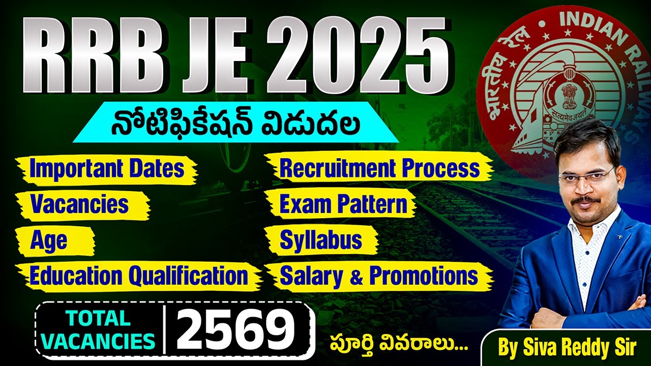 RRB JE 2025 Notification | RRB JE Vacancy, Syllabus, Eligibility, Qualification | Complete Detail