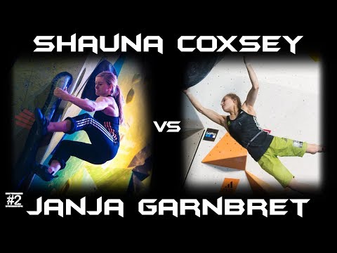Shauna Coxsey VS Janja Garnbret - IFSC Climbing World Cup Munich 2017 - Climbing Comparison