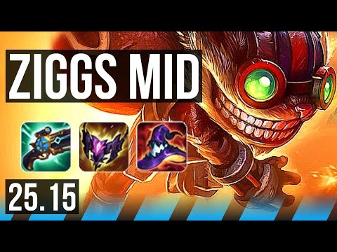 ZIGGS vs XERATH (MID) | 8/4/18, 700+ games | KR Master | 25.15