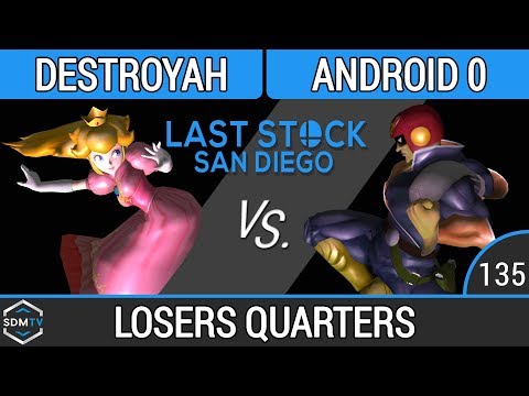 LSSD 135 - Destroyah (Peach) vs. Android 0 (Captain Falcon) - SSBM Loser Quarters - Smash Melee