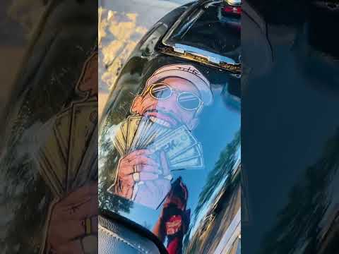 spelender tank full smoke tape with stiker #modification #bike #automobile