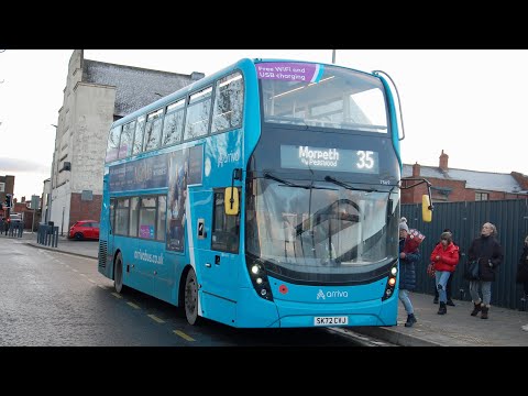 Front View: Arriva North East 7569 (SK72CVJ) Alexander Dennis Enviro 400 MMC