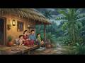 Cozy 90s Village Monsoon Lantern Light Dinner Rain ASMR Ghibli Vibes