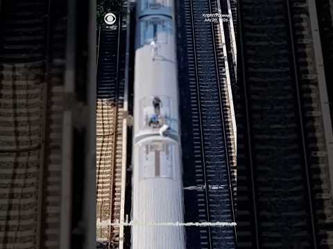 NYPD tracks down 5 train-surfing teens using drones to see where they were from above #shorts