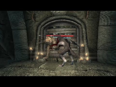 Skyrim Battles - Werewolf vs. Giant, Werebear, Harkon, and more