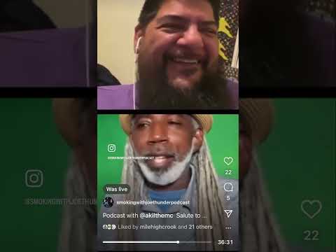 Akil the Mc Jurassic 5 stops by the Smoking with JoeThunder podcast 🔥🔥🔥
