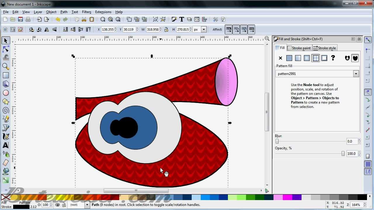 Byteweiser Inkscape Tutorial #9: Make an Owl Cartoon Character