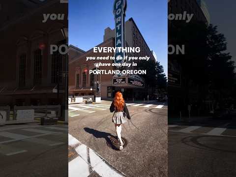 Everything to do for ONE DAY in Portland, Oregon 🇺🇸 #portland #oregon #travelguide #usa