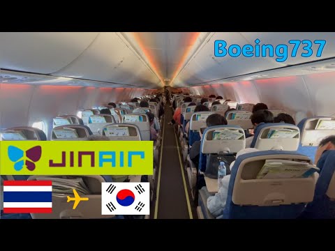Jin Air Boeing737-800 (Economy Class) Bangkok→Incheon | Fight Review