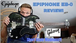 Video thumbnail for Epiphone EB-0 Bass Guitar Review! by Dylan DeBiase