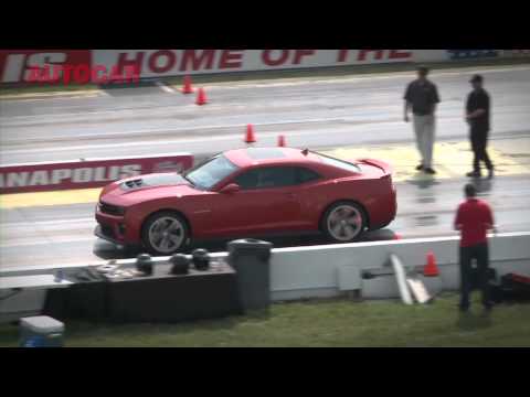 2012 Chevrolet Camaro ZL1 review - including burnout and drag launch